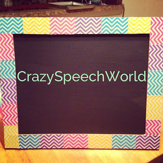 DIY Speech Projects Chalkboard Frame