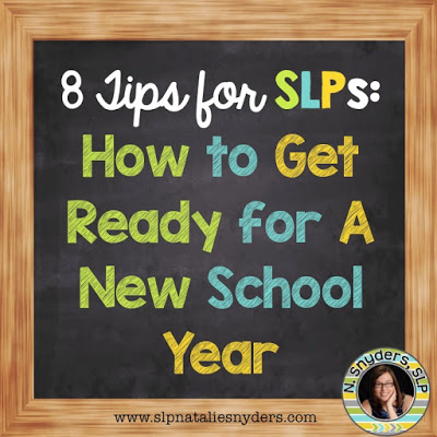 Back to School Ideas and Advice for SLPs